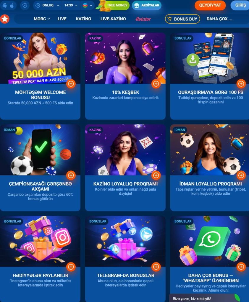 Layihənin Azərbaycan sakinləri üçün təqdim etdiyi promosyonlar